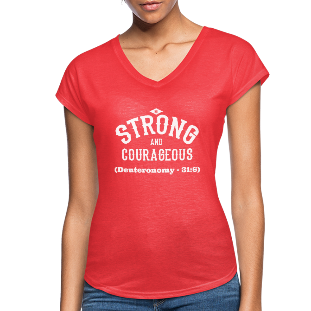 Women's Cody Bellinger RBI Slim Fit V-Neck T-Shirt - Red - Tshirtsedge