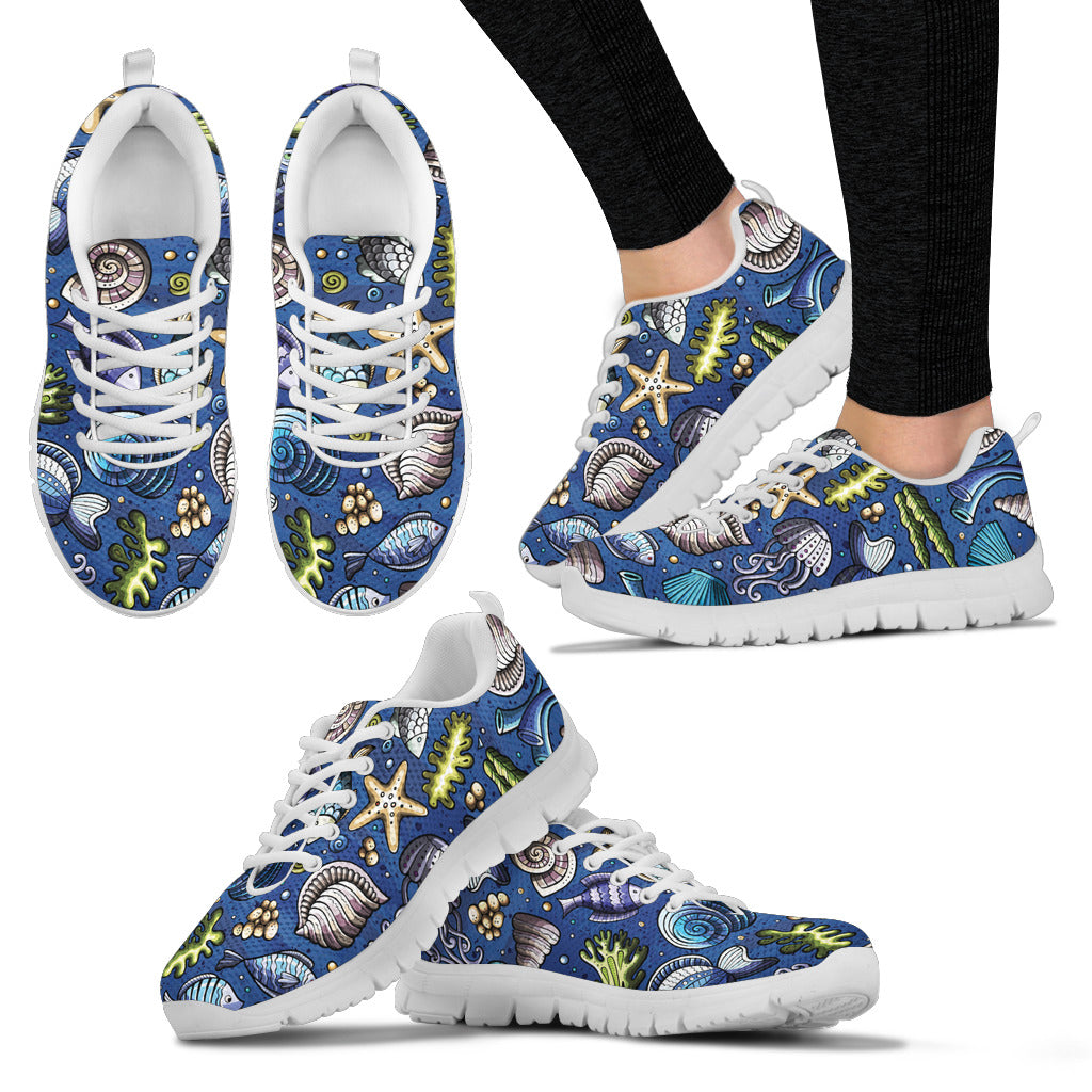 Women's Sea Life Sneakers