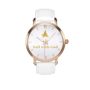 Genesis --- Sail with God (White, Arabic/Stick Dial)