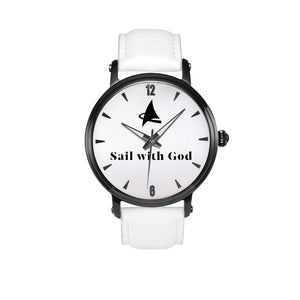 1 John --- Sail with God (White, Arabic/Stick Dial)