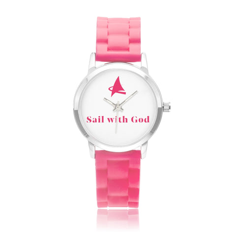 2 Peter ---- Sail with God (Pink, Clear Dial)