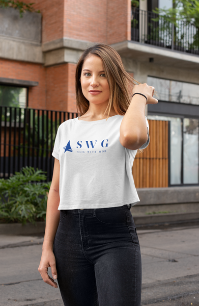 "SWG/Sail with God" Cropped T-Shirt