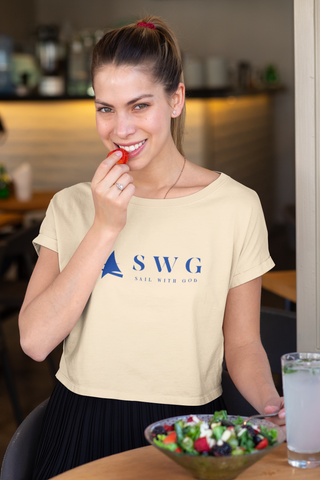 "SWG/Sail with God" Cropped T-Shirt