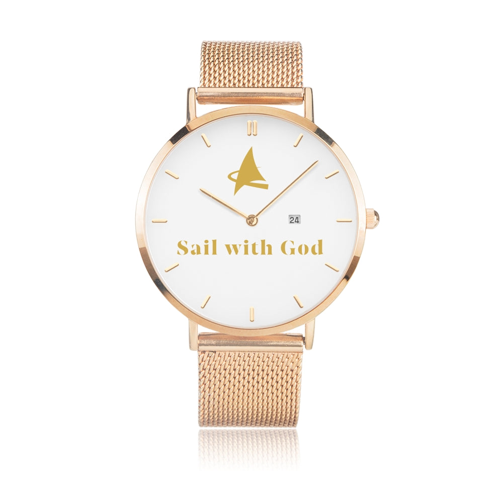 Leviticus --- Sail with God (Rose-Gold, Stick Dial)