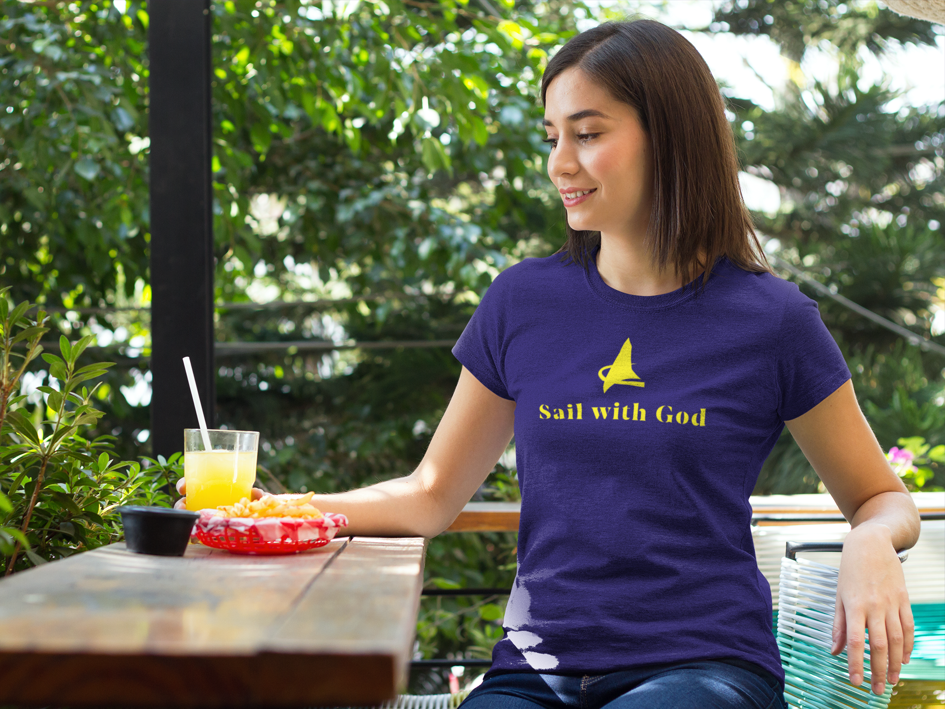 "Sail with God" Gildan T-Shirt