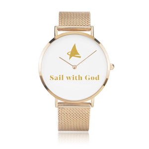 Jeremiah --- Sail with God (Rose-Gold, Clear Dial)