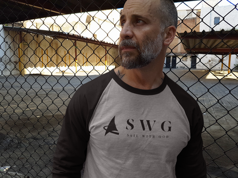 "SWG/Sail with God" 3/4 Sleeve T-Shirt