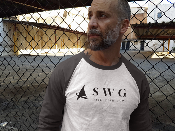 "SWG/Sail with God" 3/4 Sleeve T-Shirt