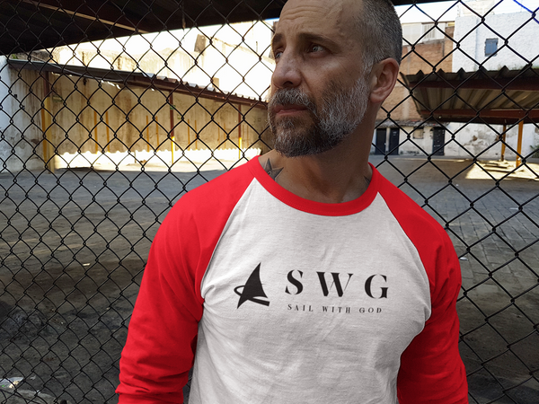 "SWG/Sail with God" 3/4 Sleeve T-Shirt