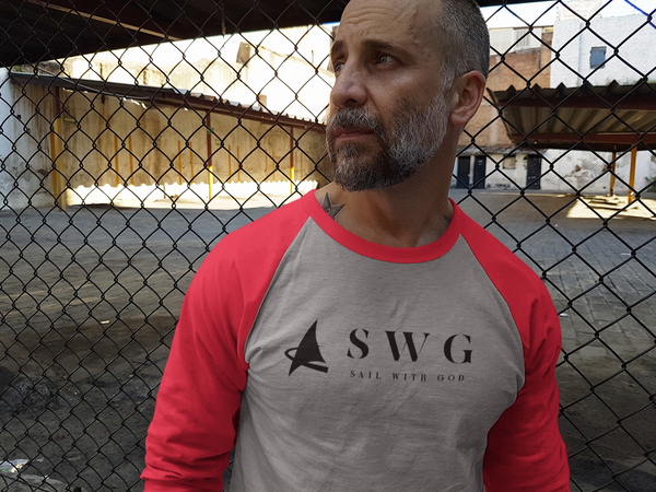 "SWG/Sail with God" 3/4 Sleeve T-Shirt