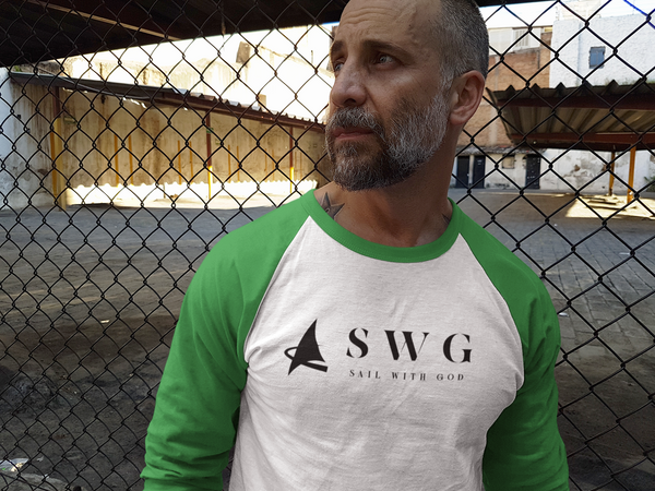 "SWG/Sail with God" 3/4 Sleeve T-Shirt