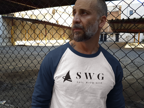 "SWG/Sail with God" 3/4 Sleeve T-Shirt