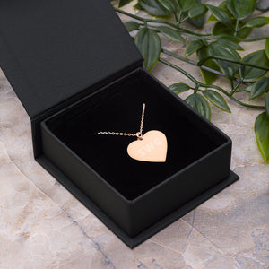 "SWG" Engraved Heart Necklace