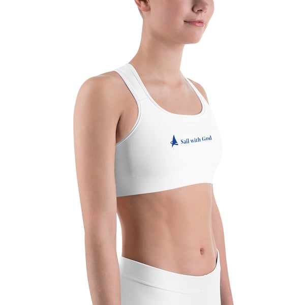 "Sail with God" Sports Bra