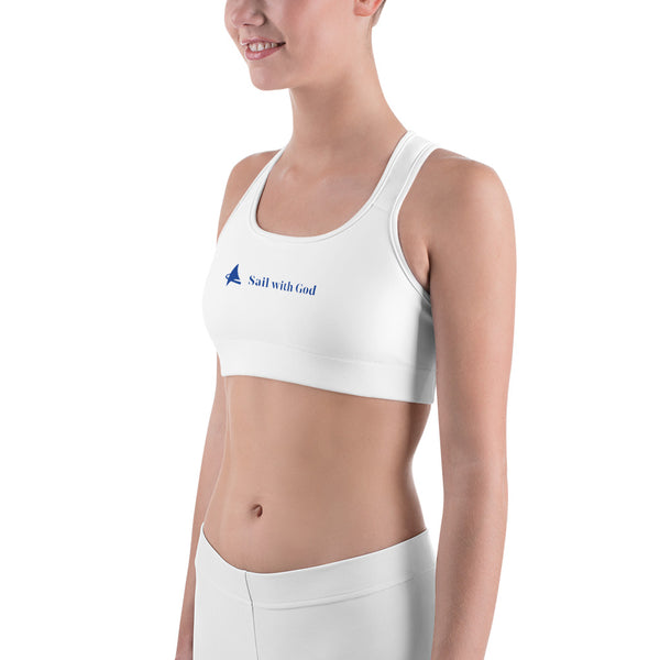 "Sail with God" Sports Bra