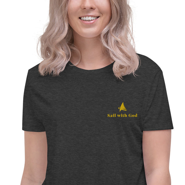 "Sail with God" Cropped T-Shirt