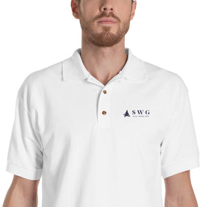 "SWG/Sail with God" Embroidered Polo Shirt