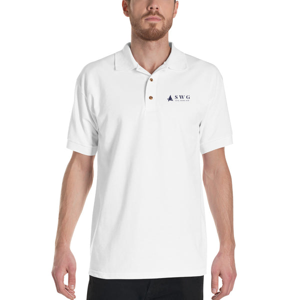 "SWG/Sail with God" Embroidered Polo Shirt