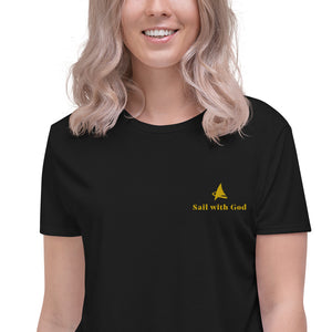 "Sail with God" Cropped T-Shirt