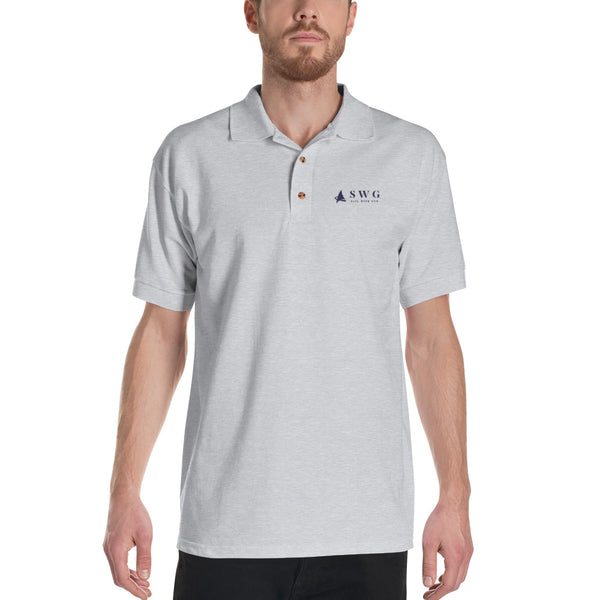 "SWG/Sail with God" Embroidered Polo Shirt