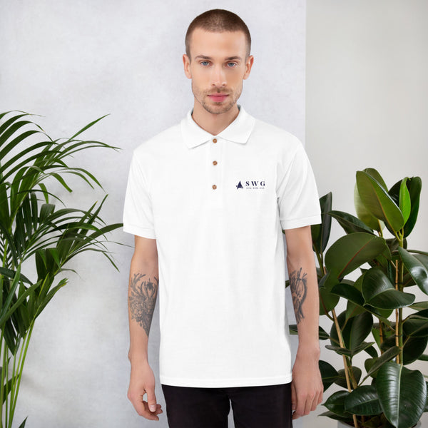 "SWG/Sail with God" Embroidered Polo Shirt