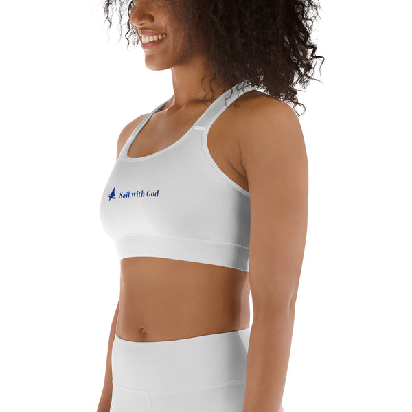 "Sail with God" Sports Bra