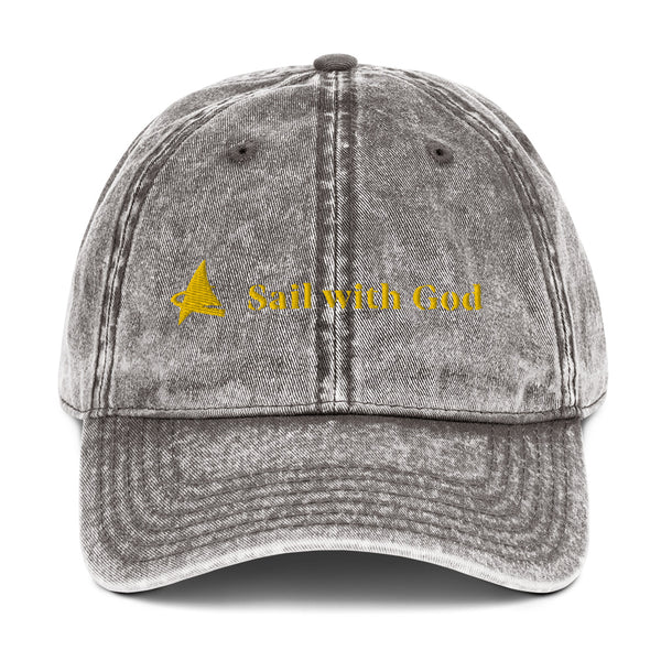 Vintage "Sail with God" Cap