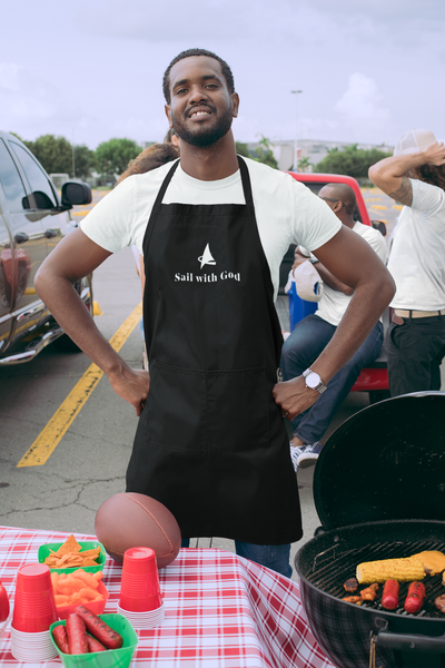 "Sail with God" Adjustable Apron (Multiple Colors)