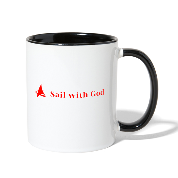 Contrast Coffee Mug (Red & White) - white/black