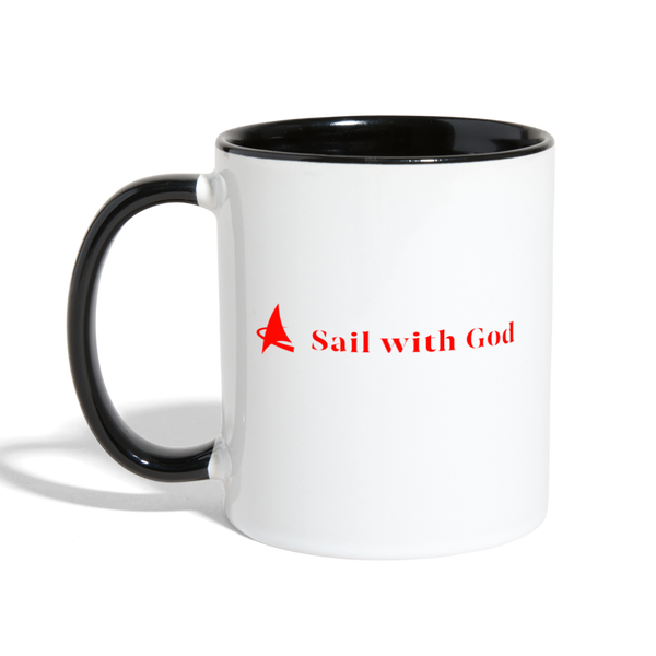 Contrast Coffee Mug (Red & White) - white/black