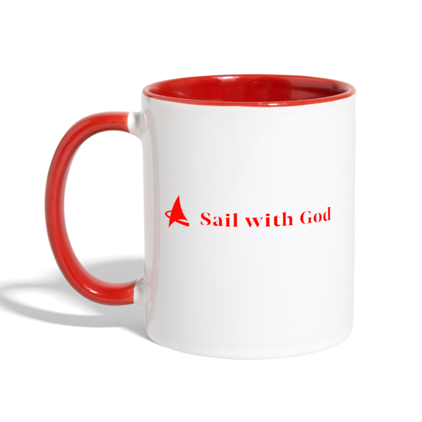 Contrast Coffee Mug (Red & White) - white/red