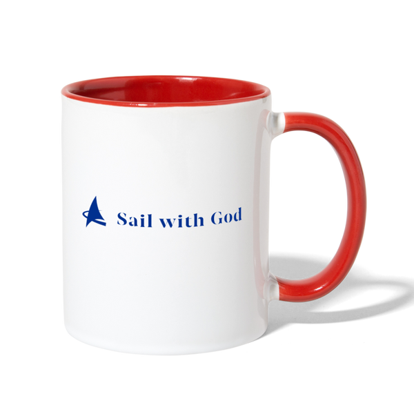 Contrast Coffee Mug - white/red