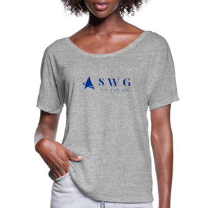 "SWG/Sail with God" Flowy T-Shirt - heather gray