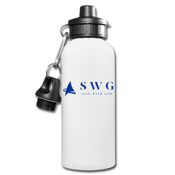 "SWG/Sail with God" Water Bottle - white