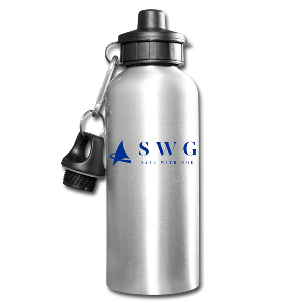 "SWG/Sail with God" Water Bottle - silver