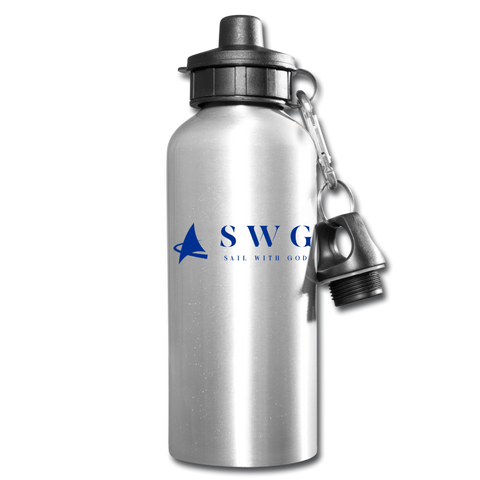 "SWG/Sail with God" Water Bottle - silver