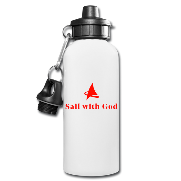 "SWG/Sail with God" Water Bottle - white