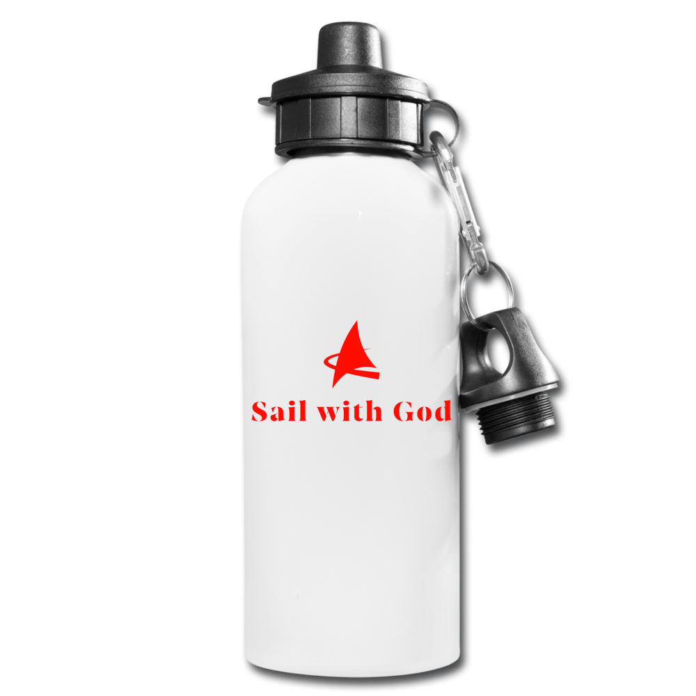 "SWG/Sail with God" Water Bottle - white