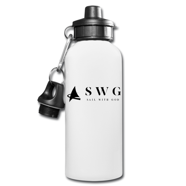 "SWG/Sail with God" Water Bottle - white