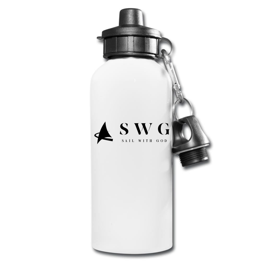 "SWG/Sail with God" Water Bottle - white