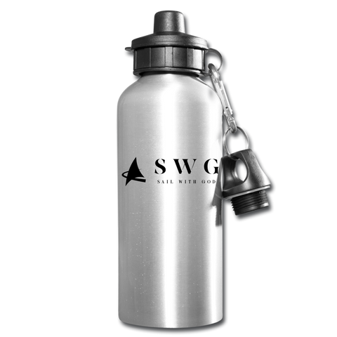 "SWG/Sail with God" Water Bottle - silver