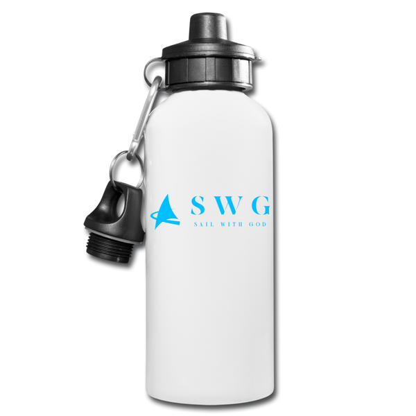 "SWG/Sail with God" Water Bottle - white