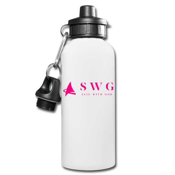 "SWG/Sail with God" Water Bottle - white