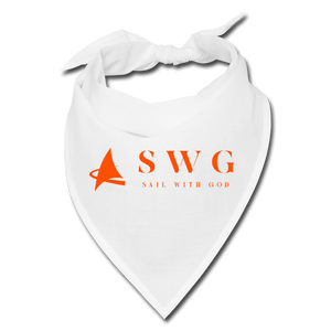 "SWG/Sail with God" Bandana - white