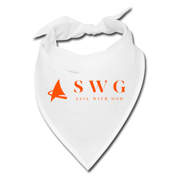 "SWG/Sail with God" Bandana - white