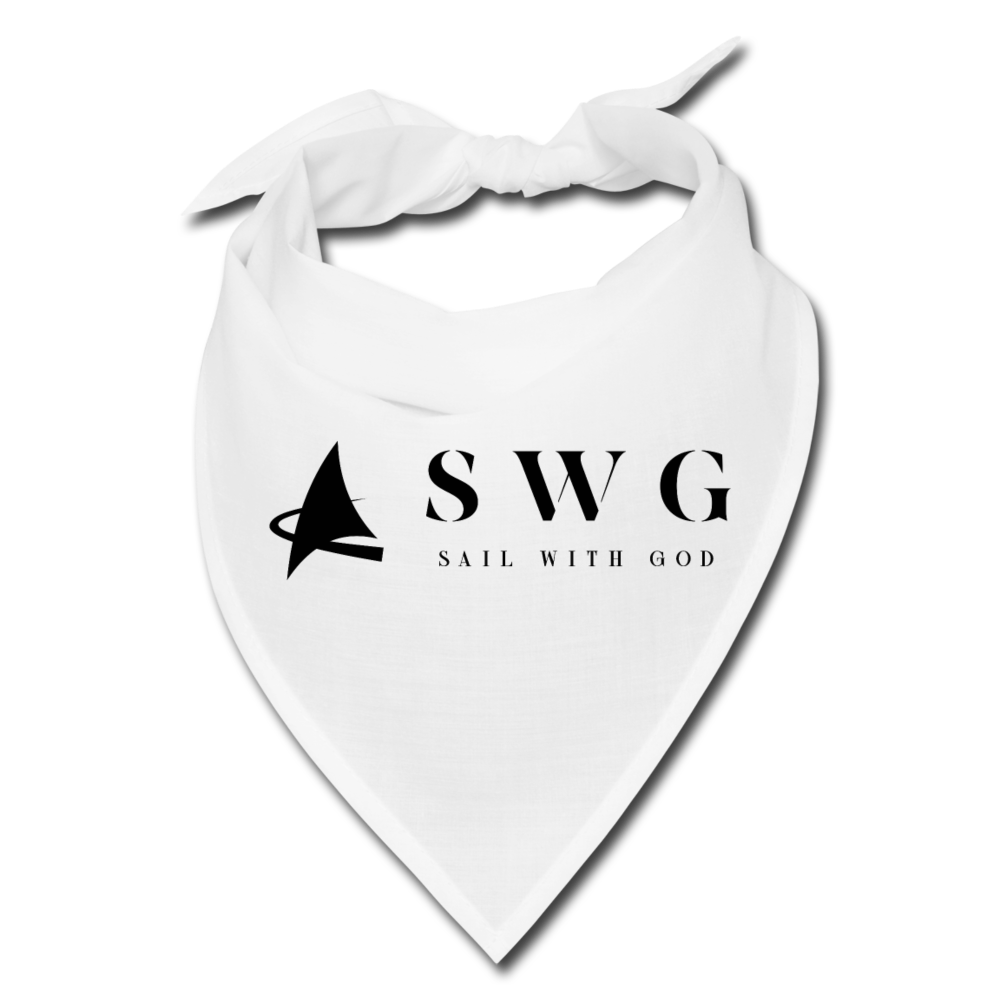 "SWG/Sail with God" Bandana - white