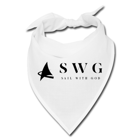 "SWG/Sail with God" Bandana - white