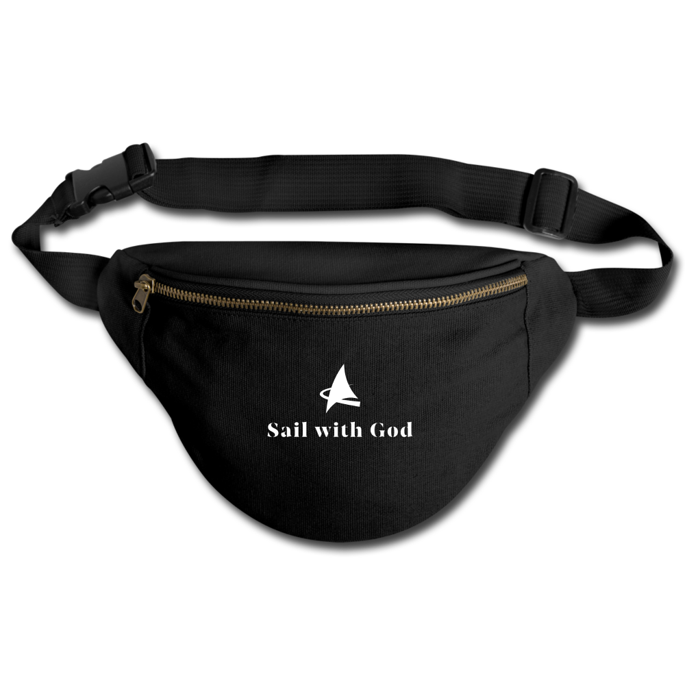 "Sail with God" Fanny Pack - black