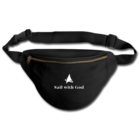 "Sail with God" Fanny Pack - black