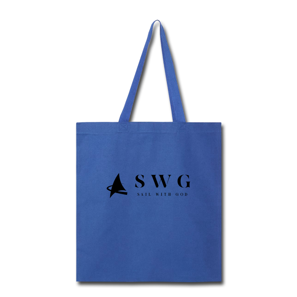 "SWG/Sail with God" Tote Bag - royal blue